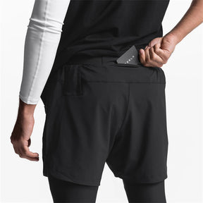 Shorts Masculino Esportivo 2 em 1 Dupla Camada