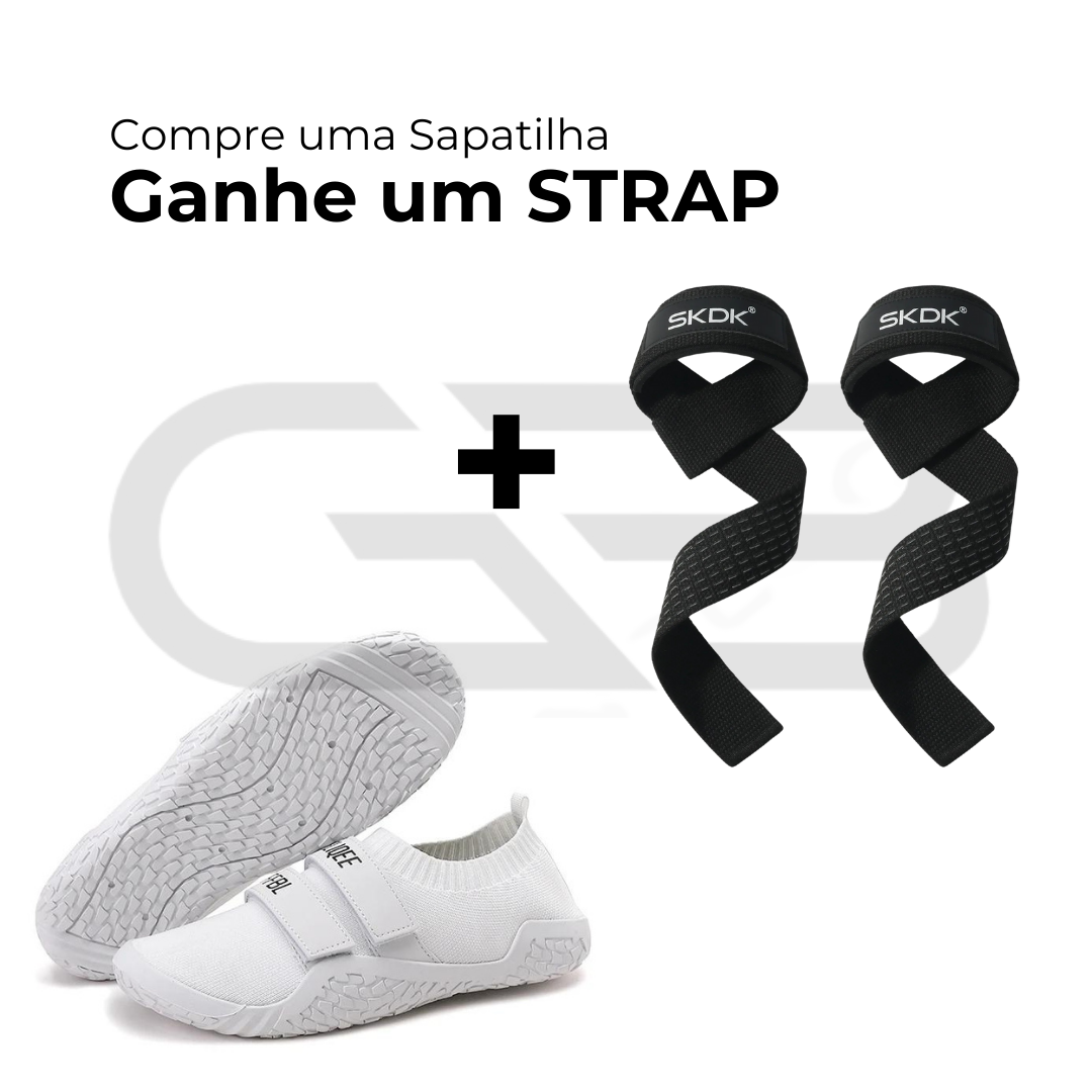 Sapatilha Powerlifting Pro Solado Antiderrapante + Strap SKDK Brinde