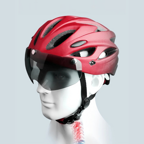 Capacete para Ciclista com Luz Traseira LED