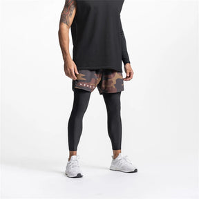 Shorts Masculino Esportivo 2 em 1 Dupla Camada