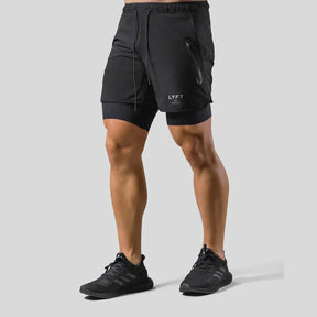 Shorts Esportivo Masculino com Compressão 2 em 1 LYFT®