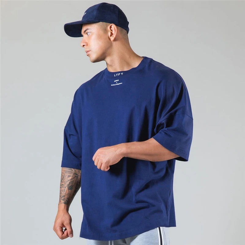 Camiseta Masculina Oversized Gola Redonda LYFT JPxUK