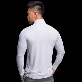 Blusa Masculina Manga Longa com Gola Alta