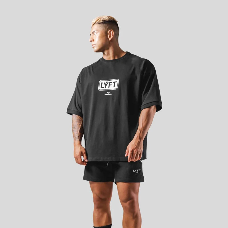 Camiseta Masculina Oversized Frame Letter LYFT®