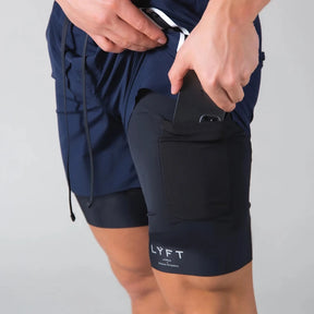 Shorts Esportivo Masculino com Compressão 2 em 1 LYFT®