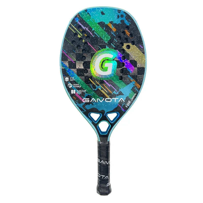 Raquete de Carbono 18K para Beach Tennis Gaivota + Bag