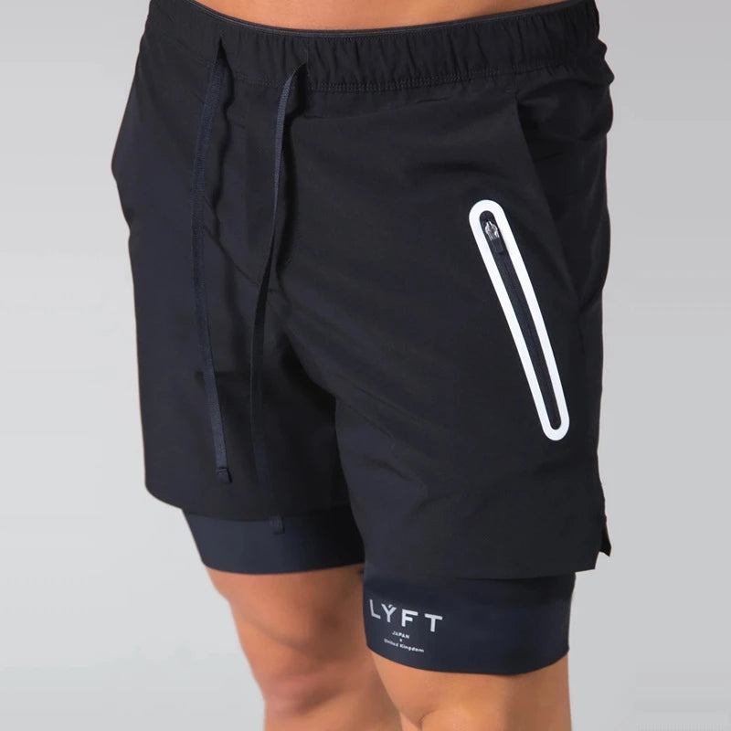 Shorts Esportivo Masculino com Compressão 2 em 1 LYFT®