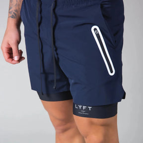 Shorts Esportivo Masculino com Compressão 2 em 1 LYFT®