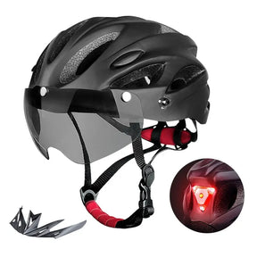 Capacete para Ciclista com Luz Traseira LED