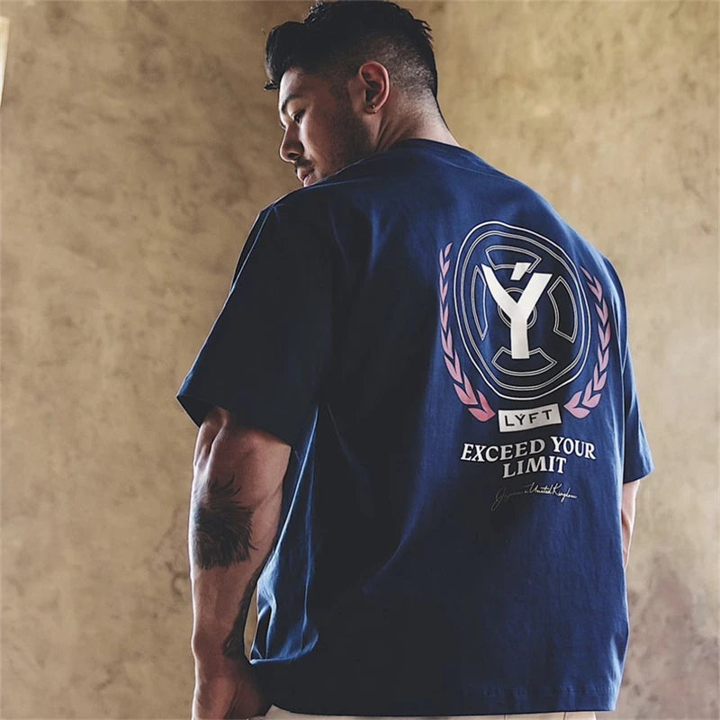 Camiseta Masculina Oversized "Exceed Your Limit" LYFT®