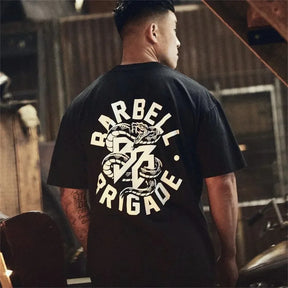 Camiseta Masculina Oversized Barbell Brigade