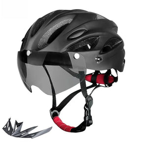 Capacete para Ciclista com Luz Traseira LED